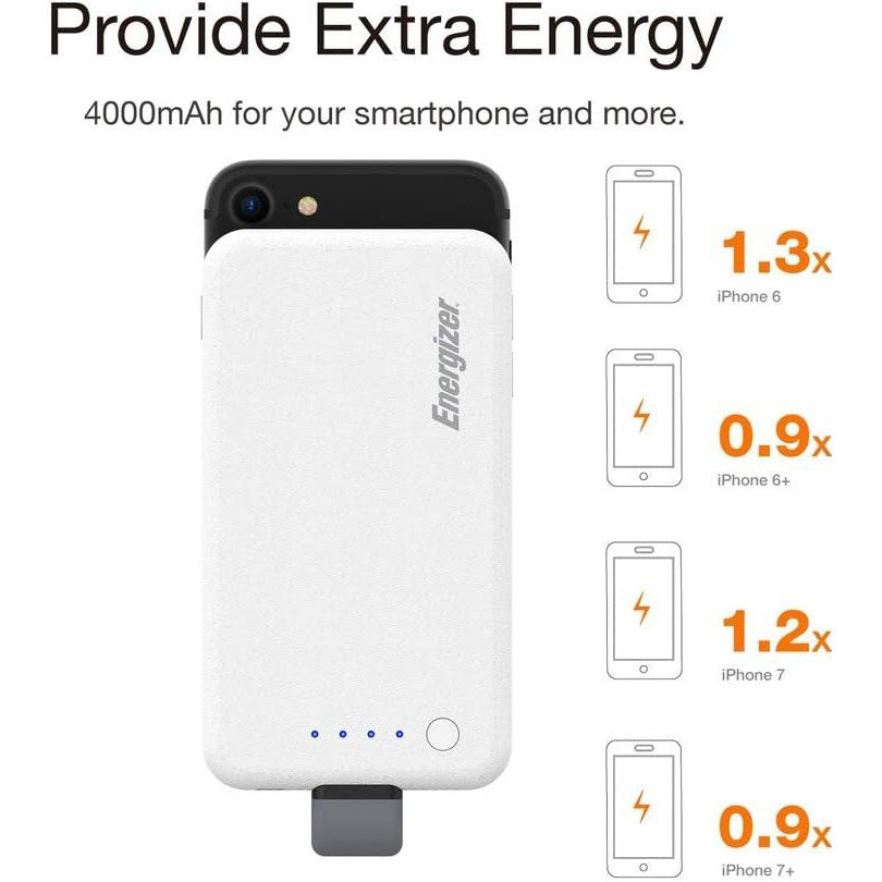 Baterie Externa Energizer PP4002A 4000 mAh - Conector Lightning Ventuze - 819252013627 - 3