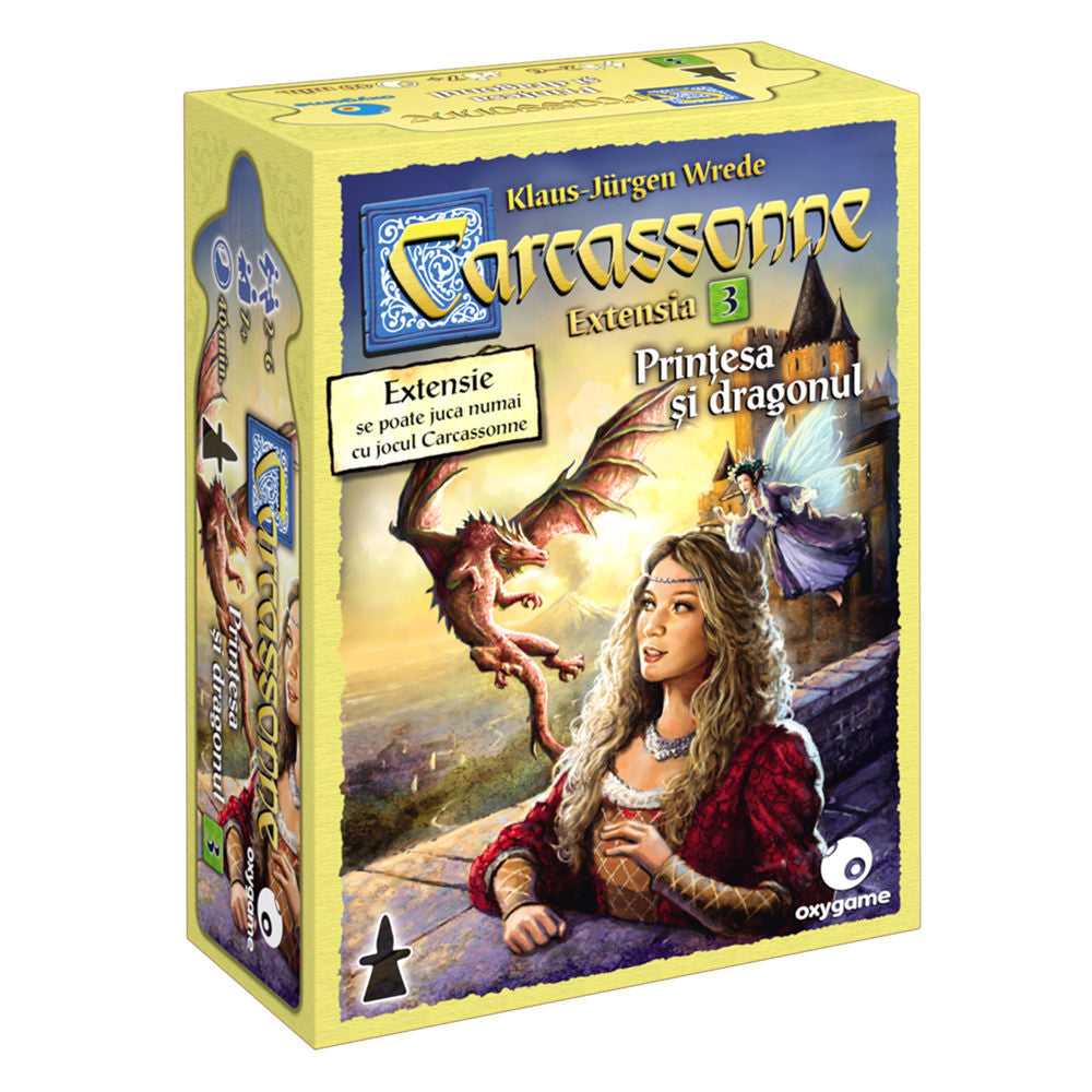 Board Game Extensia 3 Carcassonne - Printesa si Dragonul Limba Romana - 5949046300260 - 1