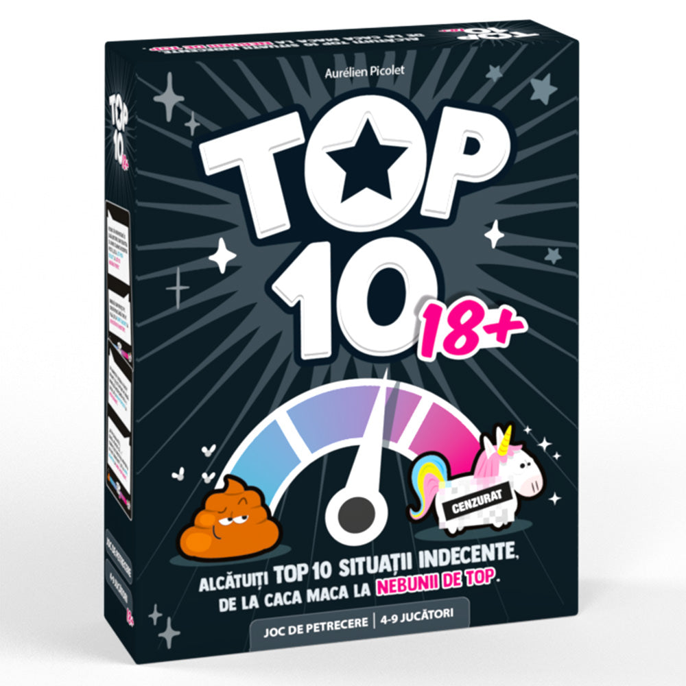 Board Game Top 10 18 + Limba Romana - 6426008003715 - 1