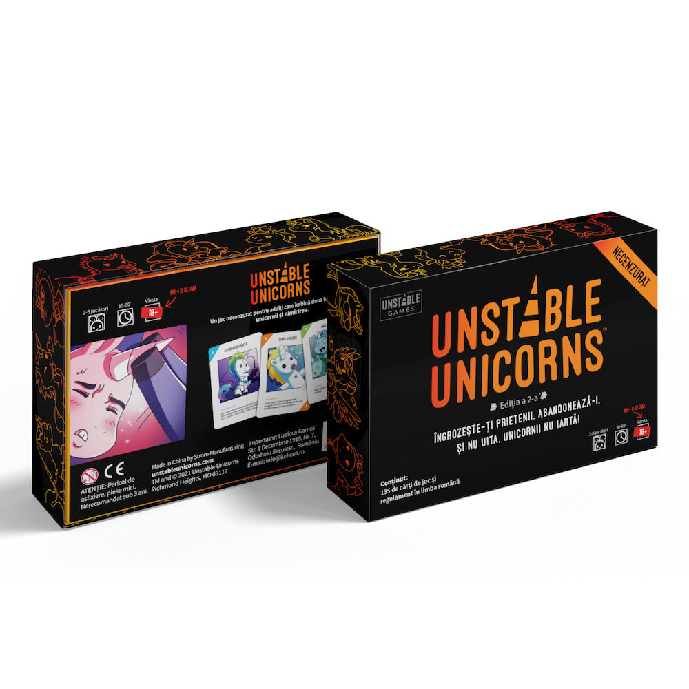 Board Game Unstable Unicorns NSFW 18 + Limba Romana - 6426008003616 - 4