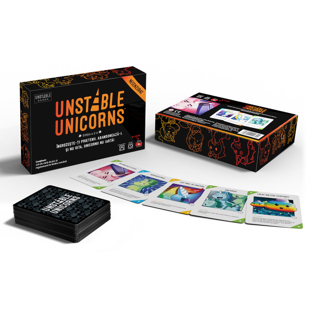 Board Game Unstable Unicorns NSFW 18 + Limba Romana - 6426008003616 - 6