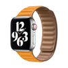 Curea Piele Naturala Link Apple Watch 41/40/38 mm, M/L, California Poppy - MY9E2AM/A, Originala