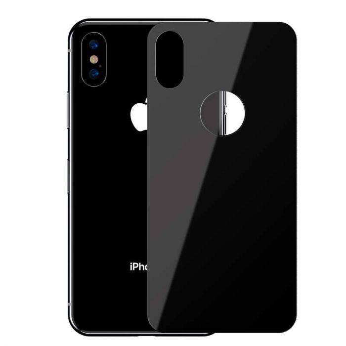 Folie Sticla Securizata Curbata Spate 0.3mm Baseus pt. iPhone XS Max - Black - SGAPIPH65-BM01 - 6953156279407 - 9