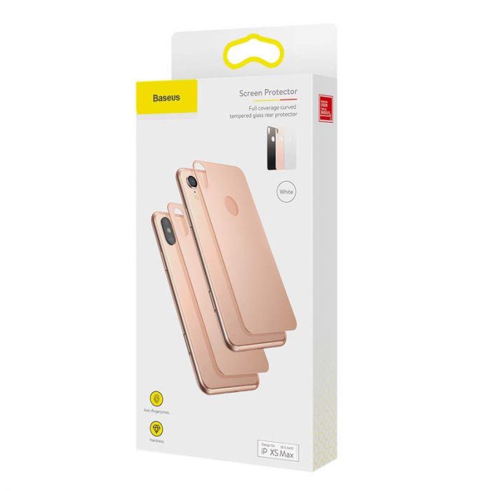 Folie Sticla Securizata Curbata Spate 0.3mm Baseus pt. iPhone XS Max - SGAPIPH65-BM0V - 6953156279421 - 8