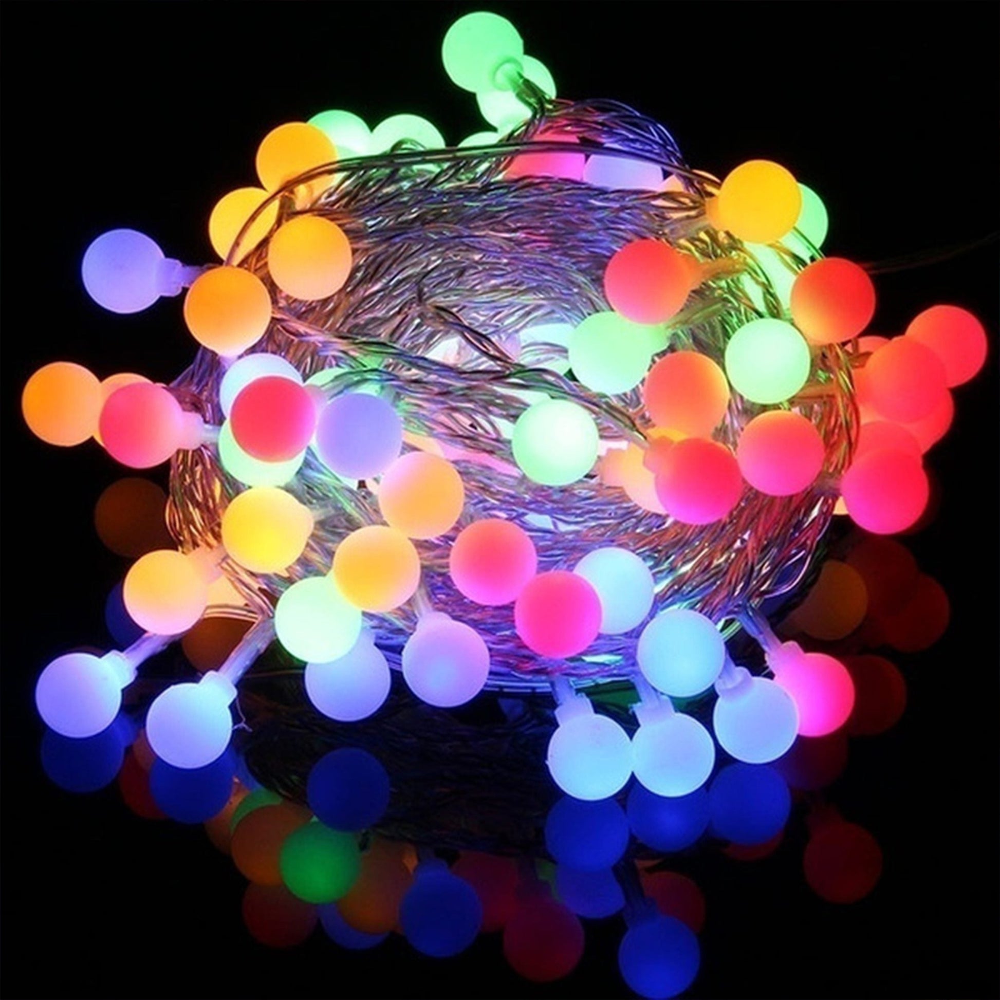 Ghirlanda Instalatie Multicolora 5m Forever Light - Frosted Balls 30 Lumini 230V 8 Moduri - 5900495624635 - 5