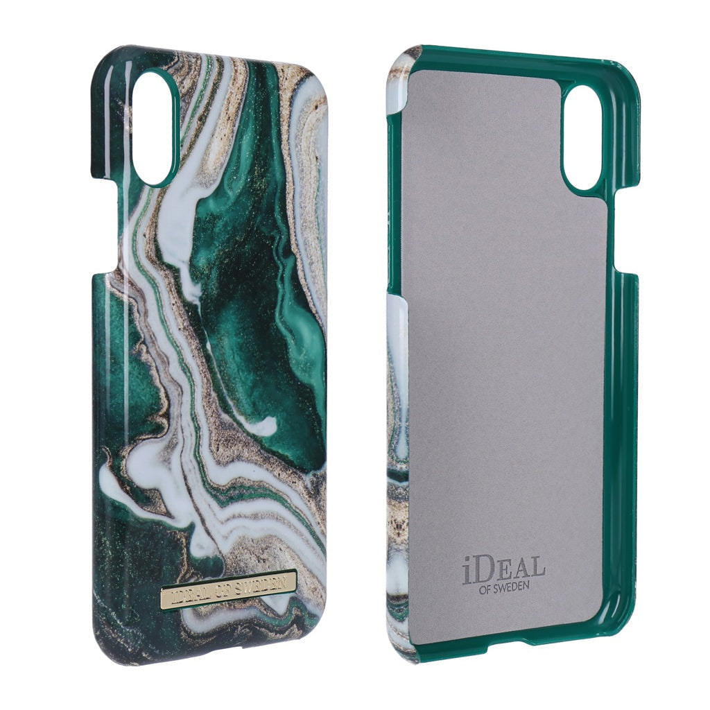 Husa iDeal of Sweden pt. iPhone Xs & X - Golden Jade Marble - IDFCAW18-I8-98 - 7340168704956 - 4