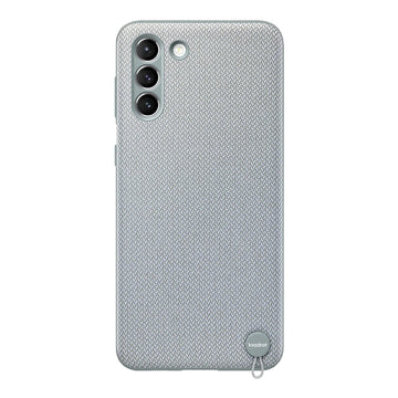 Husa Originala Kvadrat Cover pt. Samsung Galaxy S21 Plus EF-XG996 - Material Textil Reciclat Gray - EF-XG996FJEGWW - 8806090837654 - 1