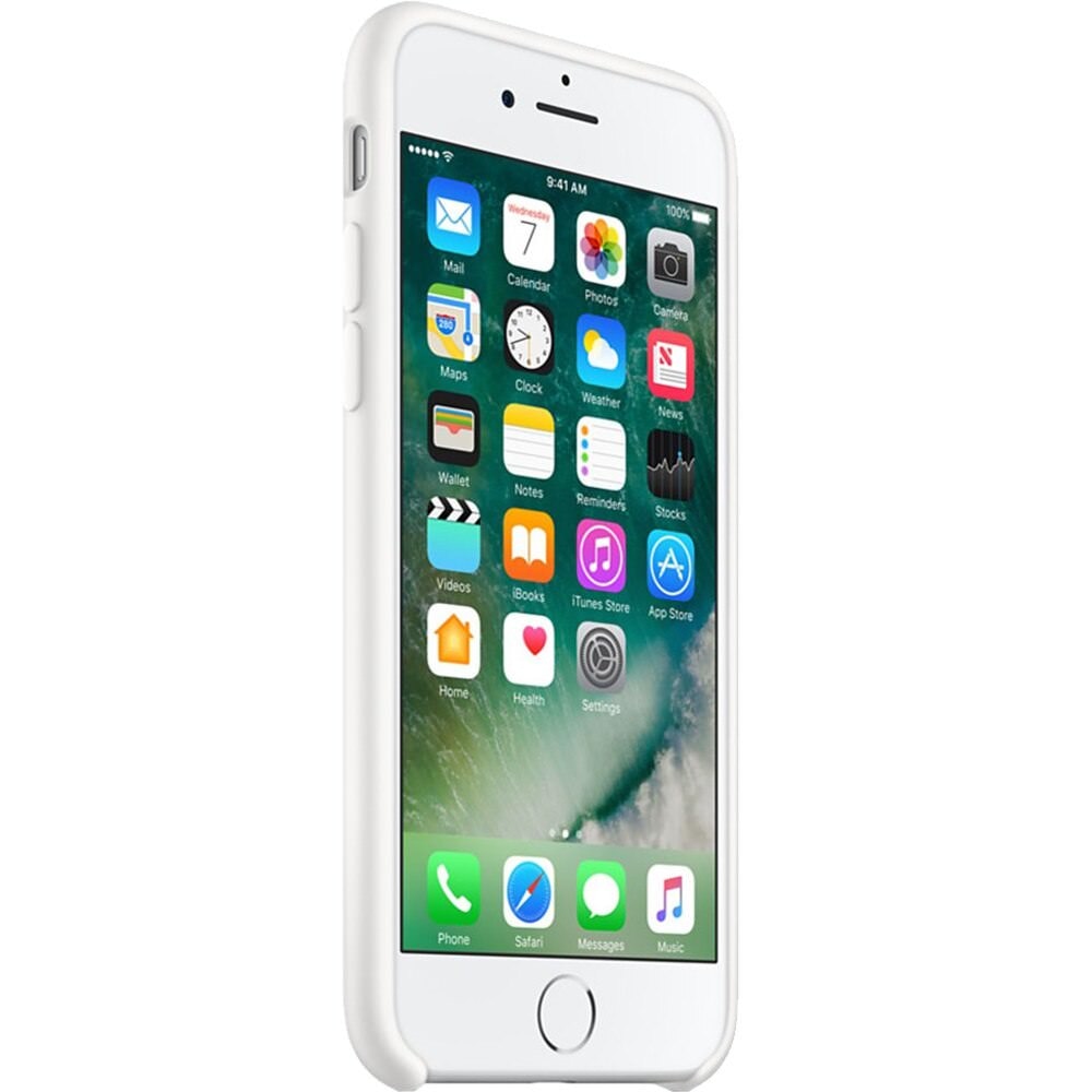 Husa Silicon Apple pt. iPhone SE 2022 / 2020 / 8 / 7 White - MQGL2ZM/A Originala - 190198496317 - 2