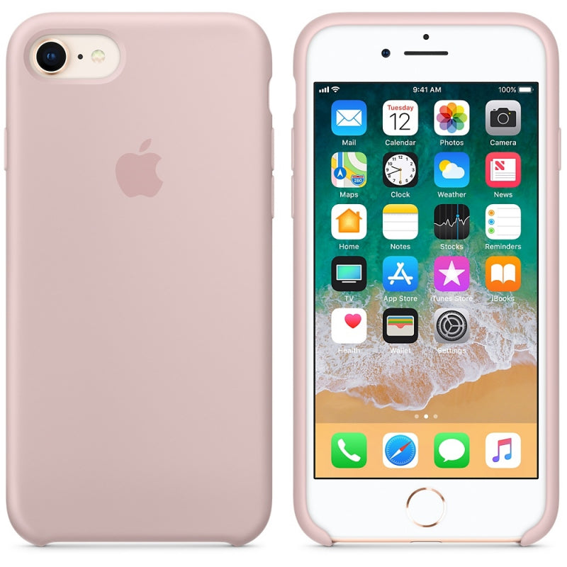 Husa Originala Silicon Apple MQGQ2ZM/A - iPhone SE 2022 / 2020 / 8 / 7 Pink Sand - 190198496393 - 3