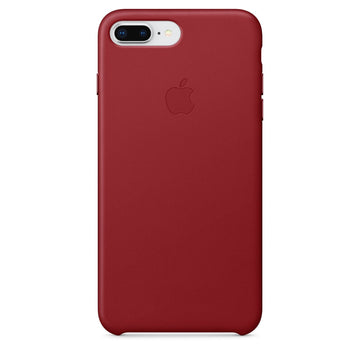 Husa Piele Naturala Apple pt. iPhone 8 Plus / 7 Red - MMYK2ZM/A Originala Resigilat - 190198005700 - 1