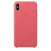 Husa Piele Naturala Apple iPhone XS Max Peony Pink - MTEX2ZM/A, Originala