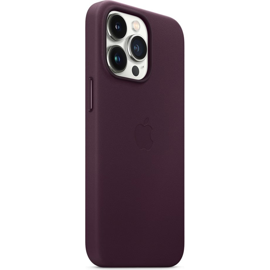 Husa Piele Naturala Apple pt. iPhone 13 Pro Max Dark Cherry - MM1M3ZM/A Originala Magsafe - 194252780176 - 2