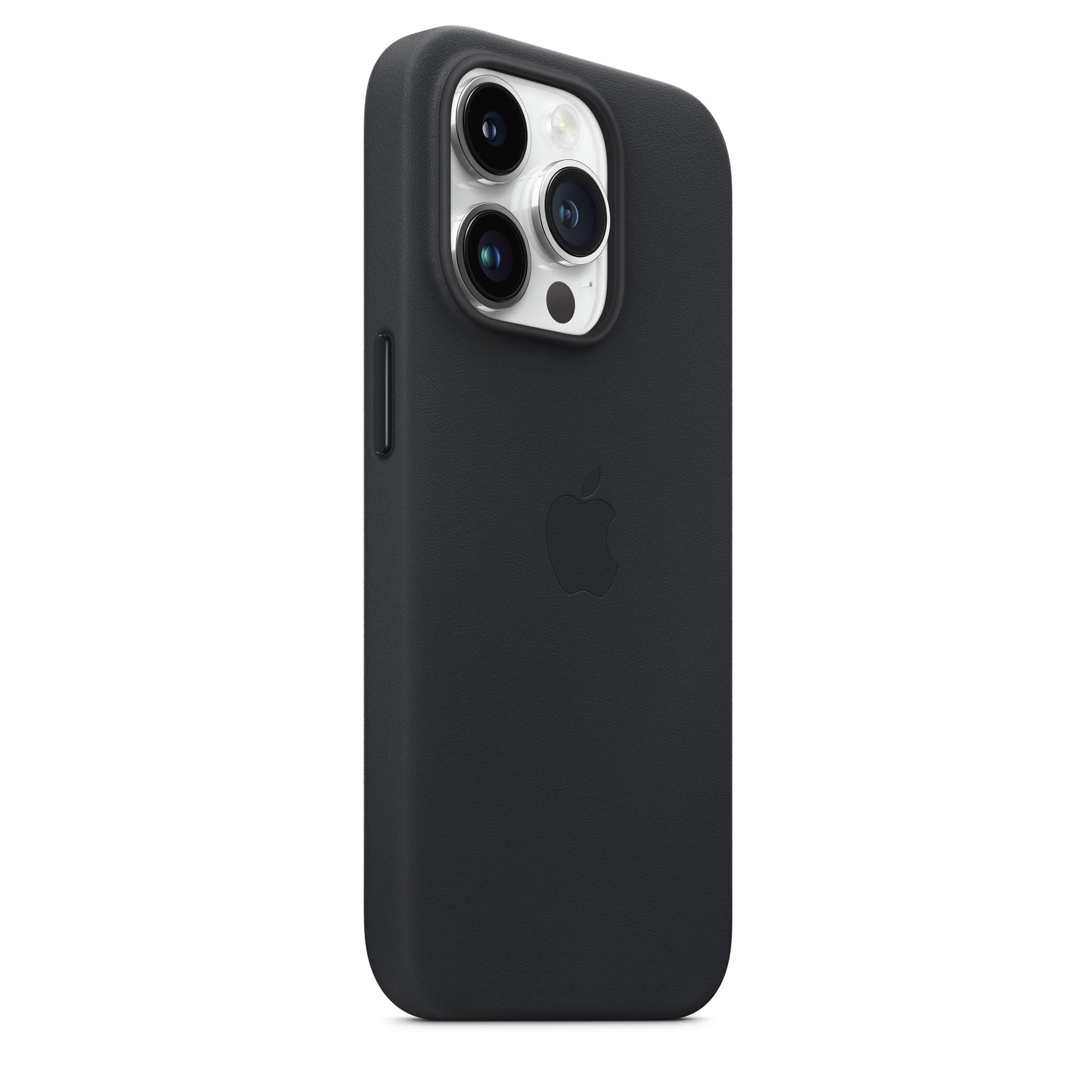 Husa Piele Naturala Apple pt. iPhone 14 Pro Midnight - MPPG3ZM/A MagSafe Originala Resigilat - 194253345541 - 3