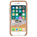 Husa Piele Naturala Apple pt. iPhone SE 2022 / 2020 / 8 / 7 Saddle Brown - MMY22ZM/A Originala Resigilat - 190198001900 - 2