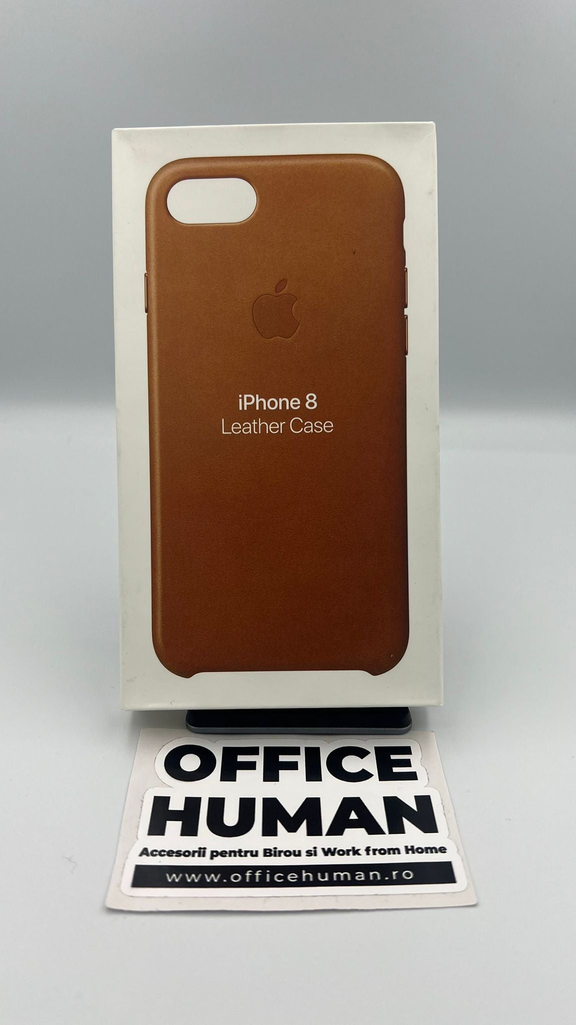 Husa Piele Naturala Apple pt. iPhone SE 2022 / 2020 / 8 / 7 Saddle Brown - MMY22ZM/A Originala Resigilat - 190198001900 - 4