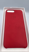 Husa Piele Naturala Apple pt. iPhone 8 Plus / 7 Red - MMYK2ZM/A Originala Resigilat - 190198005700