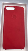 Husa Piele Naturala Apple pt. iPhone 8 Plus / 7 Red - MMYK2ZM/A Originala Resigilat - 190198005700