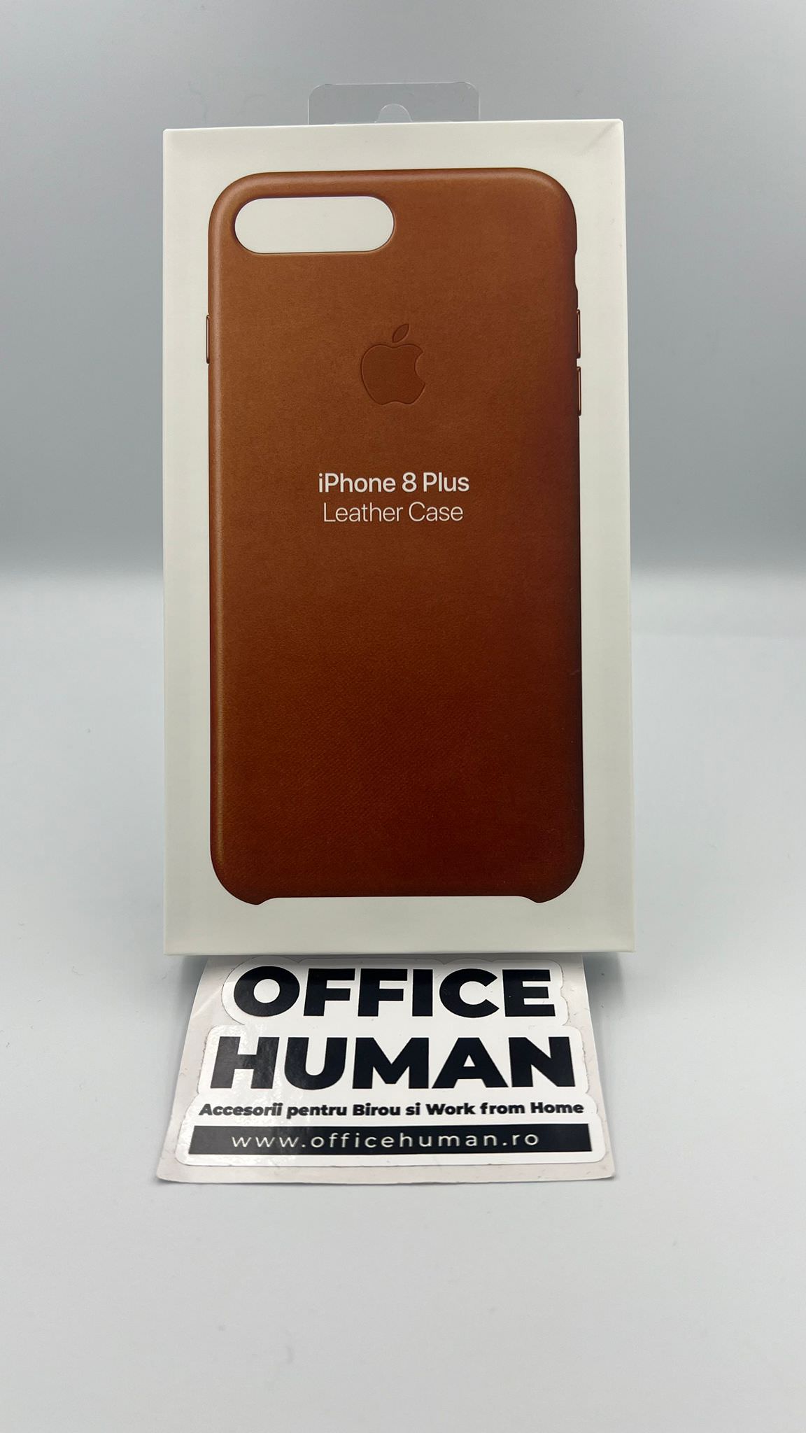 Husa Piele Naturala Apple pt. iPhone 8 Plus / 7 Saddle Brown - MQHK2ZE/A Originala - 190198813534 - 4