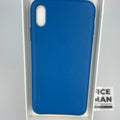 Husa Piele Naturala Apple pt. iPhone XS Max Cape Cod Blue - MTEW2ZM/A Originala - 190198802774 - 5