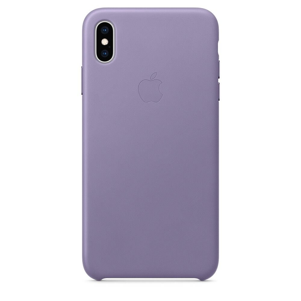 Husa Piele Naturala Apple pt. iPhone XS Max Lilac - MVH02ZM/A Originala 190199120594 1