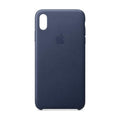 Husa Piele Naturala Apple pt. iPhone XS Max Midnight Blue - MRWU2ZM/A Originala - 190198763488 - 3