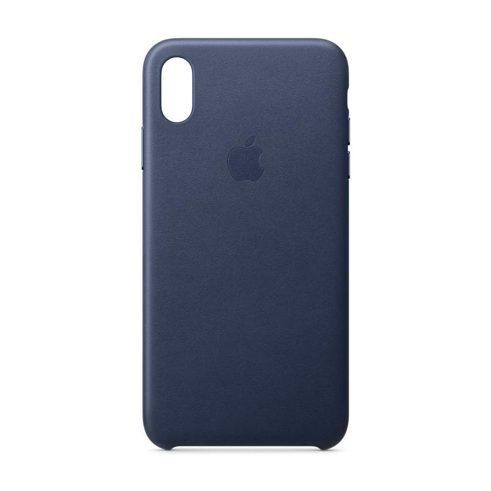 Husa Piele Naturala Apple pt. iPhone XS Max Midnight Blue - MRWU2ZM/A Originala - 190198763488 - 3