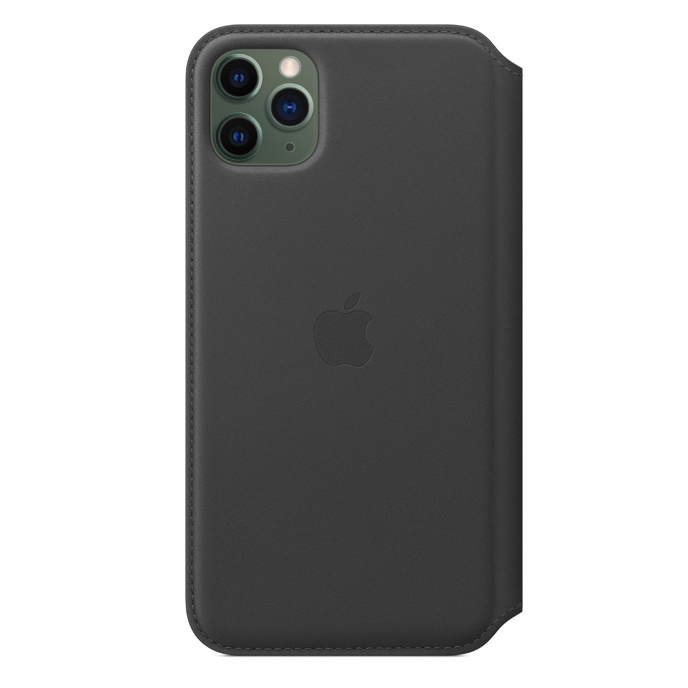 Husa Piele Naturala Folio Apple pt. iPhone 11 Pro Max Black - MX082ZM/A Originala - 190199288591 - 4