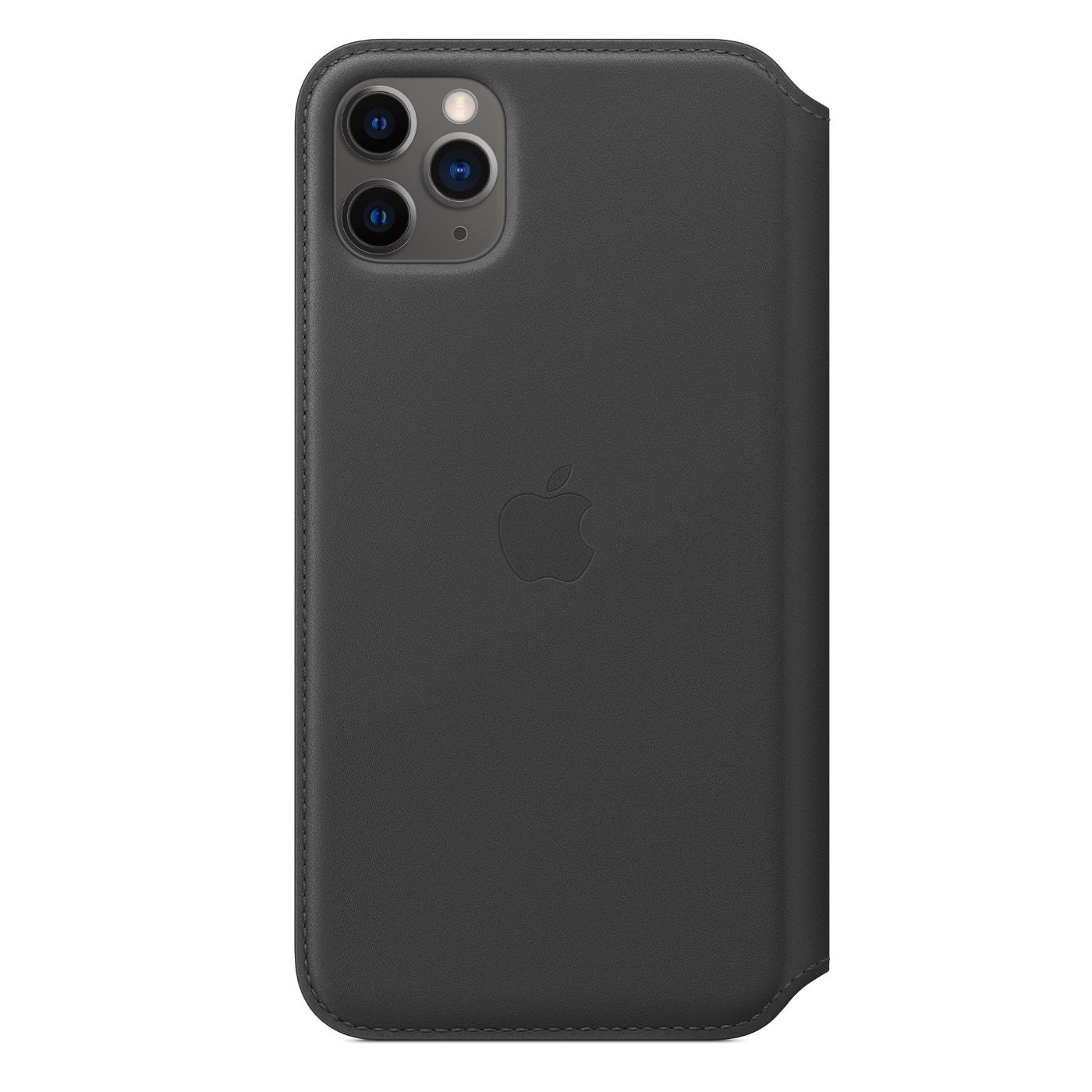 Husa Piele Naturala Folio Apple pt. iPhone 11 Pro Max Black - MX082ZM/A Originala - 190199288591 - 1