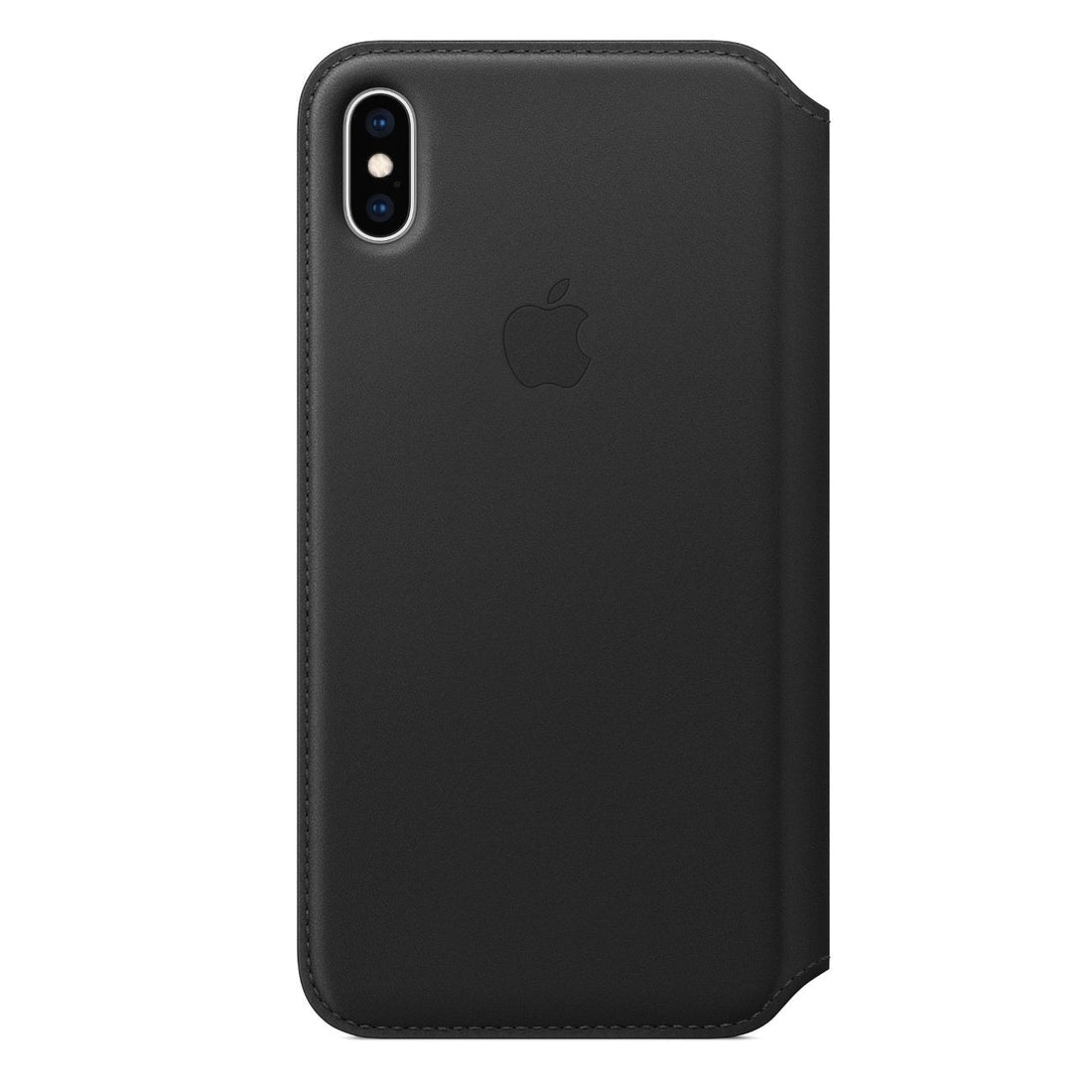 Husa Piele Naturala Folio Apple pt. iPhone XS Max Black - MRX22ZM/A Originala Resigilat - MRX22ZM/A-A - 190198763624 - 1