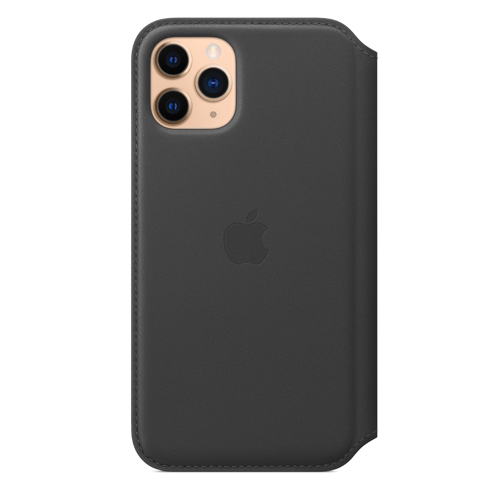 Husa Piele Naturala Folio Apple pt. iPhone 11 Pro Black - MX062ZM/A Originala - 190199288379 - 6