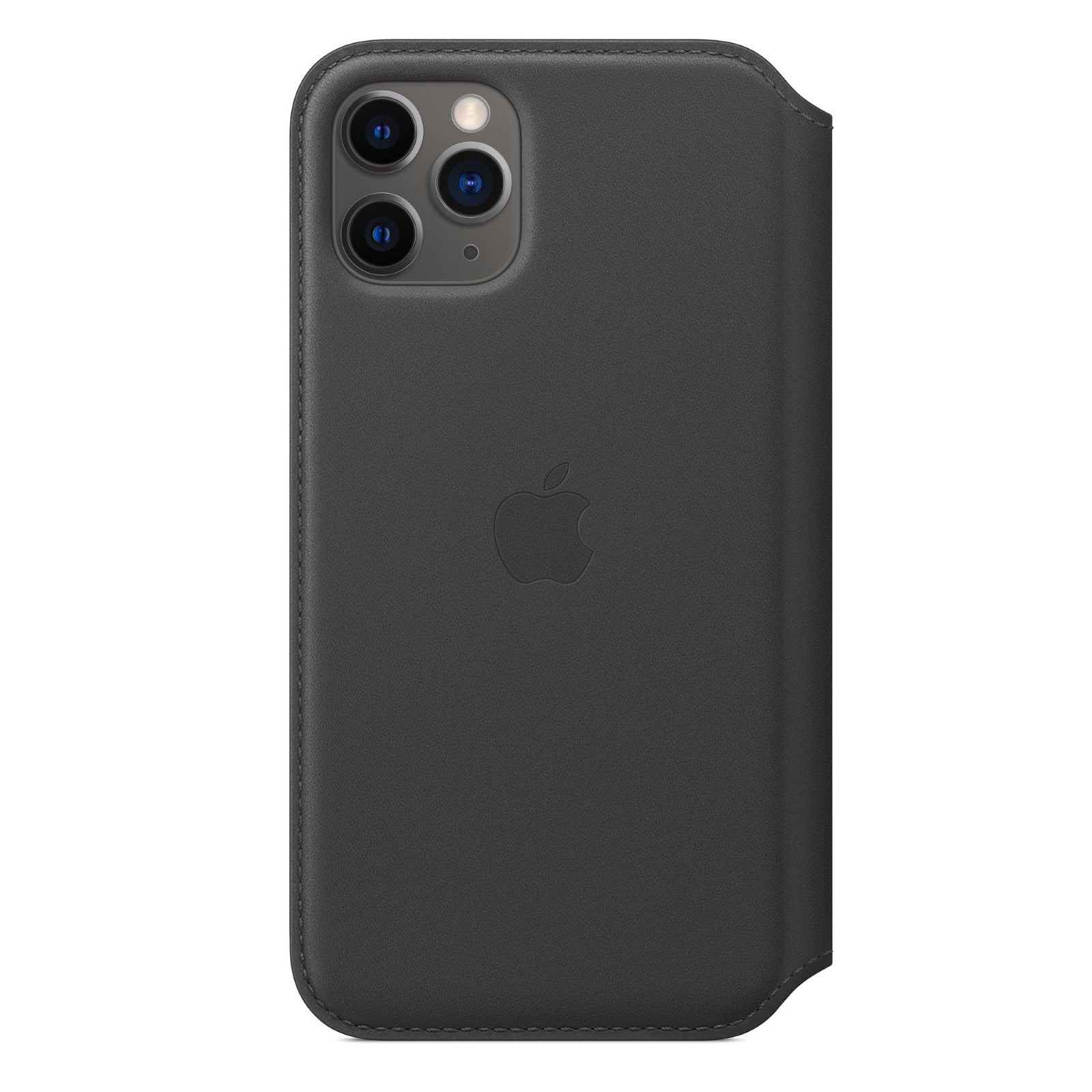 Husa Piele Naturala Folio Apple pt. iPhone 11 Pro Black - MX062ZM/A Originala - 190199288379 - 1