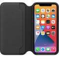 Husa Piele Naturala Folio Apple pt. iPhone 11 Pro Black - MX062ZM/A Originala - 190199288379 - 3