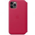 Husa Piele Naturala Folio Apple pt. iPhone 11 Pro Raspberry - MY1K2ZM/A Originala - 190199651333 - 3