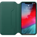 Husa Piele Naturala Folio Apple pt. iPhone XS Max Forest Green - MRX42ZM/A Originala Resigilat - MRX42ZM/A-A - 190198763662 - 2