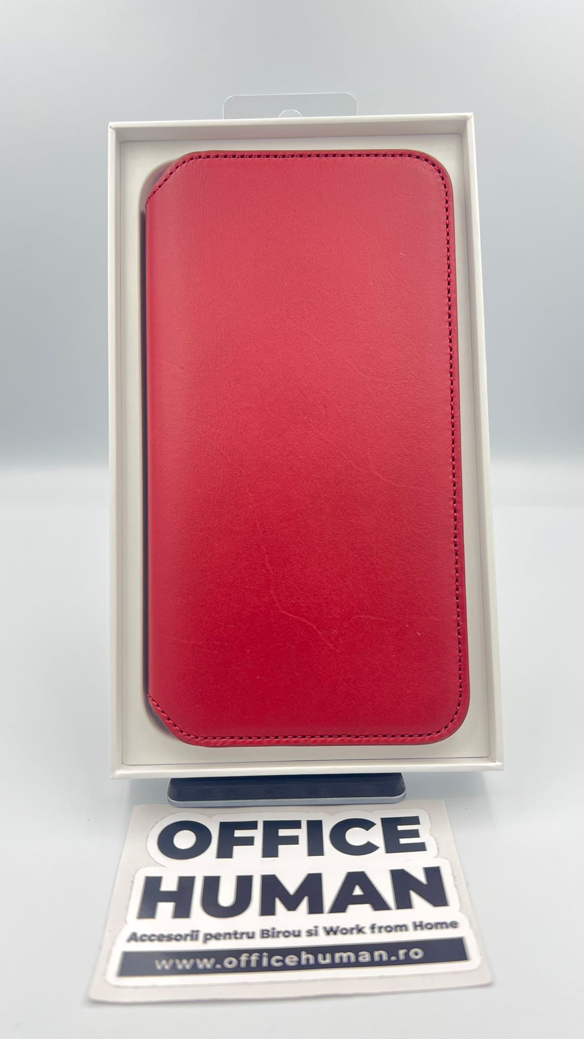 Husa Piele Naturala Folio Apple pt. iPhone XS Max Red - MRX32ZM/A Originala Resigilat - MRX32ZM/A-A - 190198763648 - 4