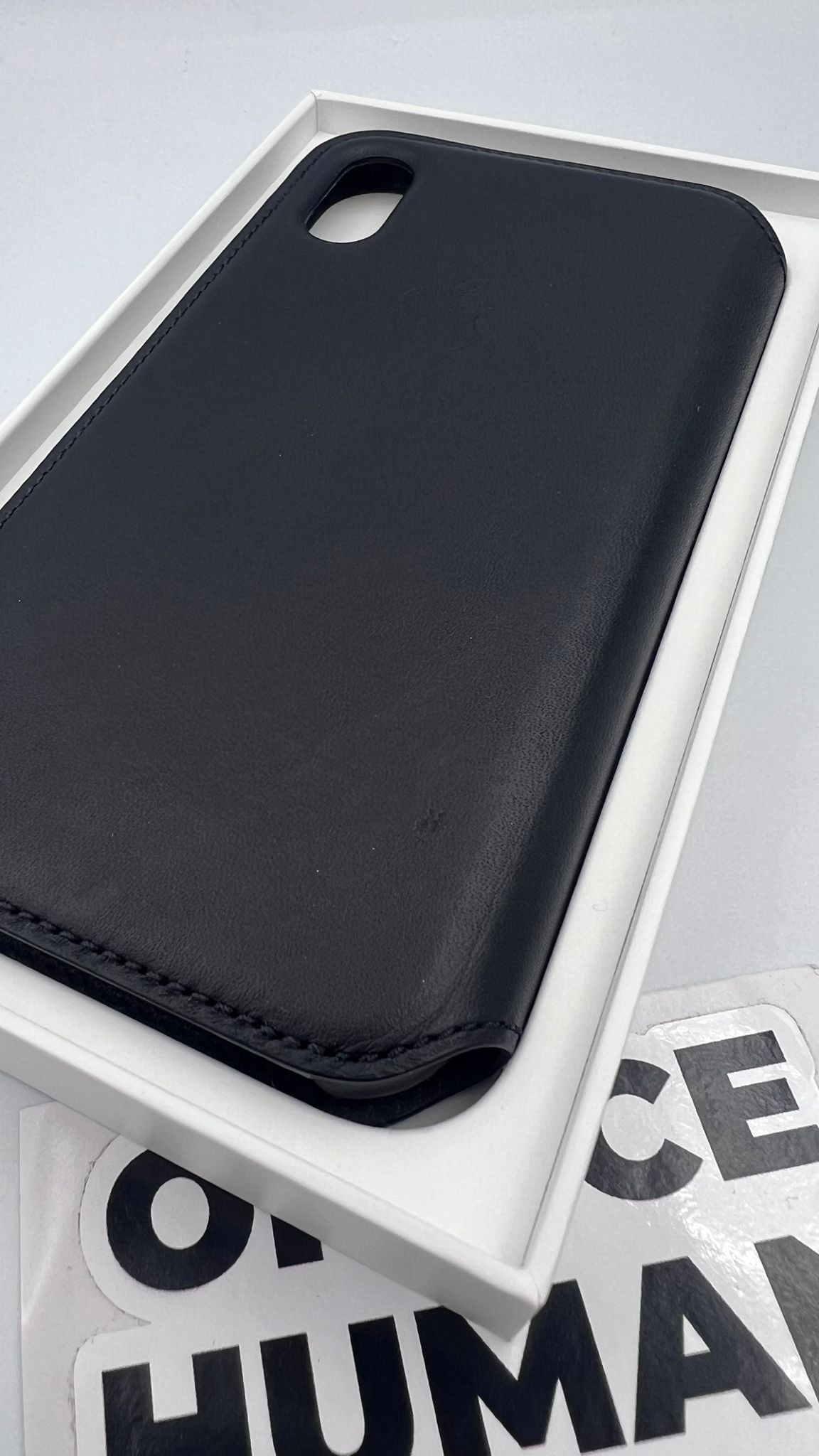 Husa Piele Naturala Folio Apple pt. iPhone XS & X Black - MRWW2ZM/A Originala Resigilat - MRWW2ZM/A-A - 190198522535 - 4