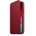 Husa Piele Naturala Folio Apple pt. iPhone XS & X Red - MRWX2ZM/A Originala Resigilat - MRWX2ZM/A-A - 190198763549 - 3