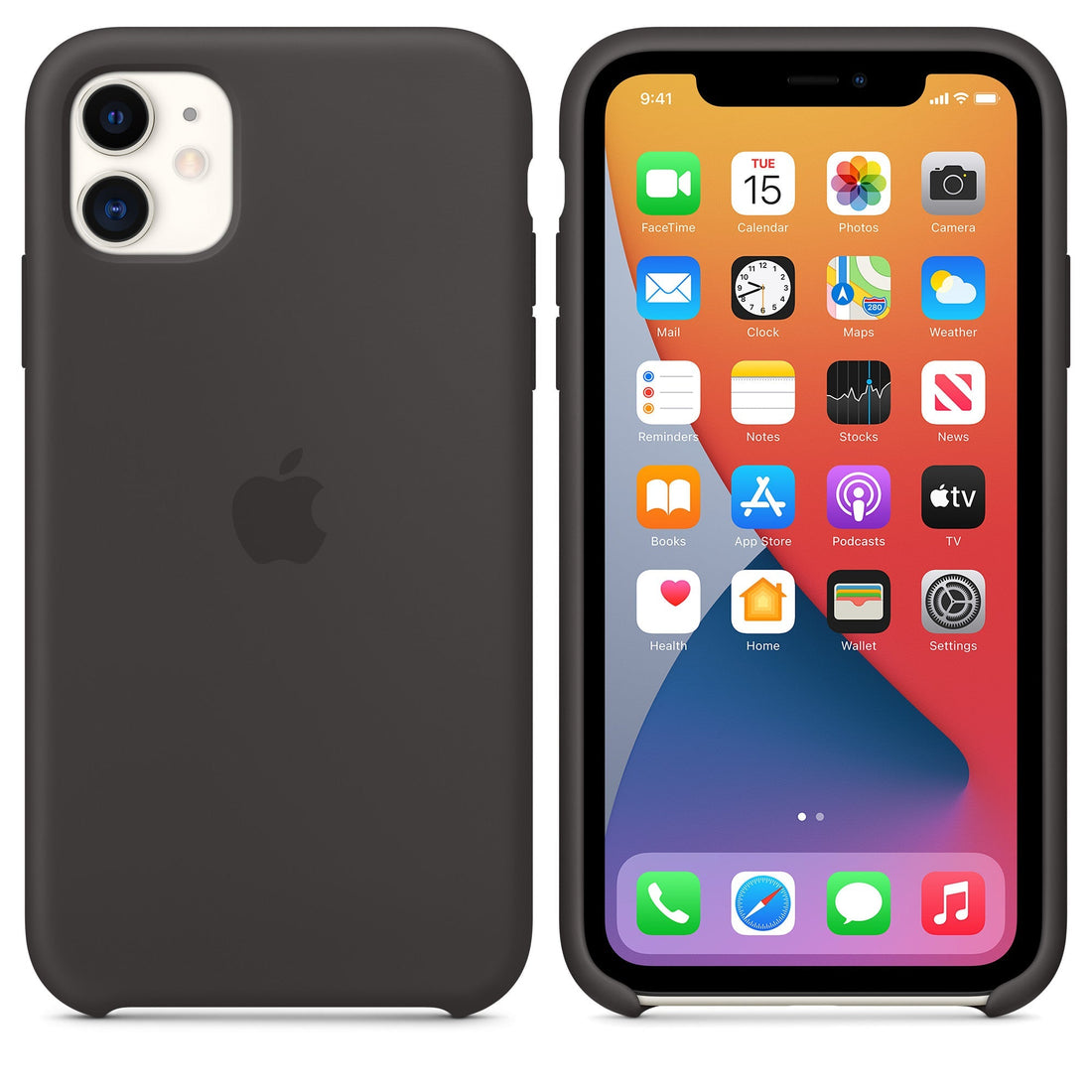 Husa Silicon Apple pt. iPhone 11 Black - MWVU2ZM/A Originala - 190199269057 - 1