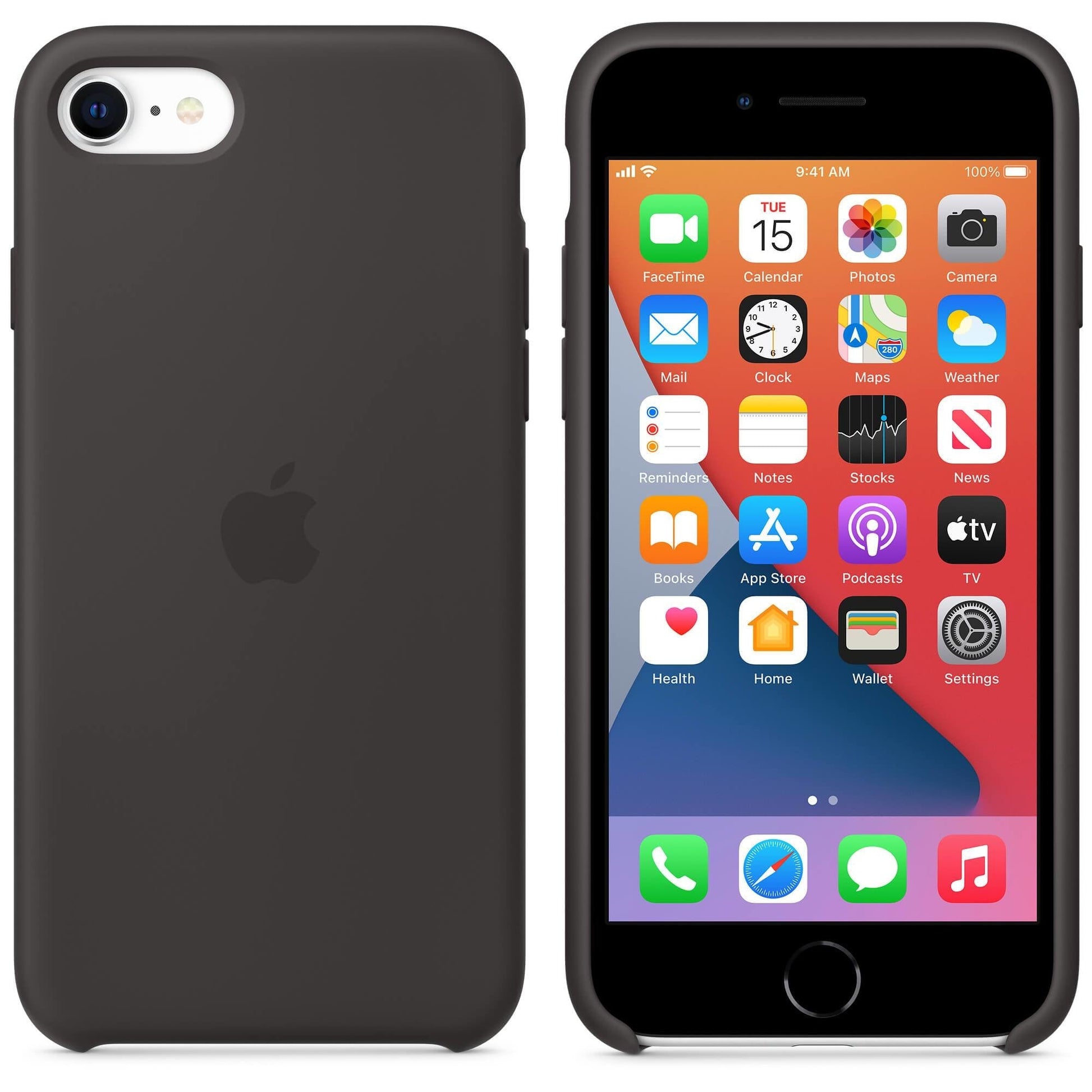 Husa Silicon Apple pt. iPhone SE 2022 / 2020 / 8 / 7 Black - MXYH2ZM/A Originala Resigilat - MXYH2ZM/A-A - 190199610408 - 5