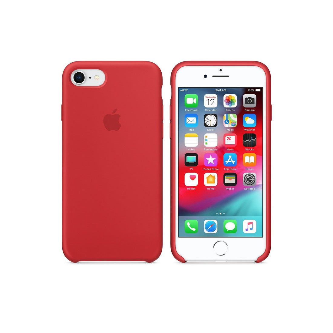 Husa Silicon Apple pt. iPhone SE 2022 / 2020 / 8 / 7 Red - MQGP2ZM/A Originala Resigilat - 190198496379 - 1