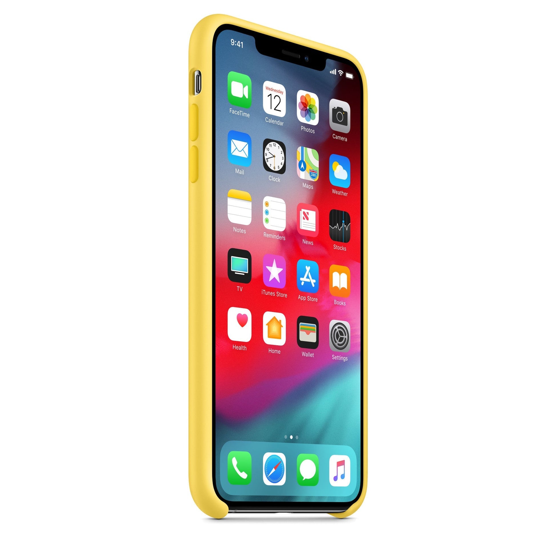 Husa Silicon Apple pt. iPhone XS Max Canary Yellow - MW962ZM/A Originala - 190199197404 - 3