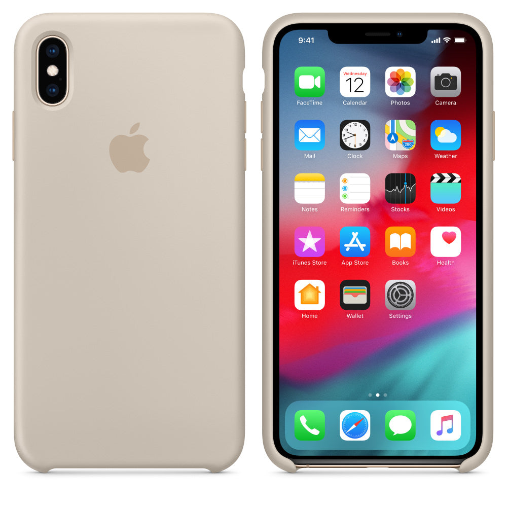 Husa Silicon Apple pt. iPhone XS Max Stone - MRWJ2ZM/A Originala - 190198763303 - 1