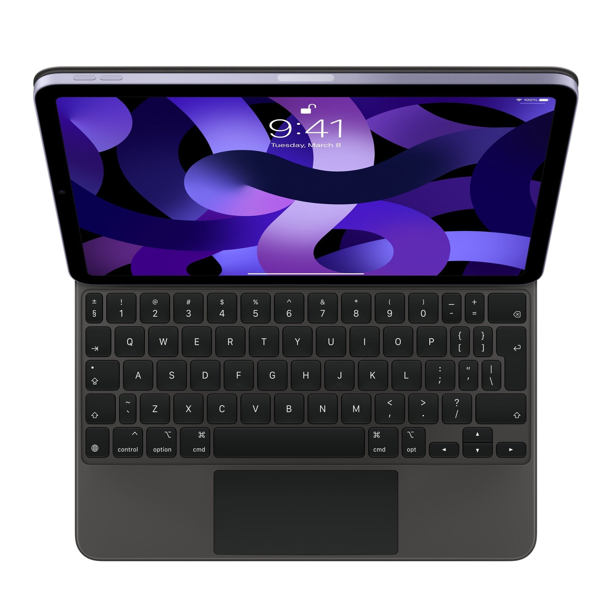 Husa Tastatura Apple Magic Keyboard pt. iPad Pro 11’ (2022/2021/2020/2018) & Air 5 / 4 - MXQT2Z/A Int EN Originala Resigilat