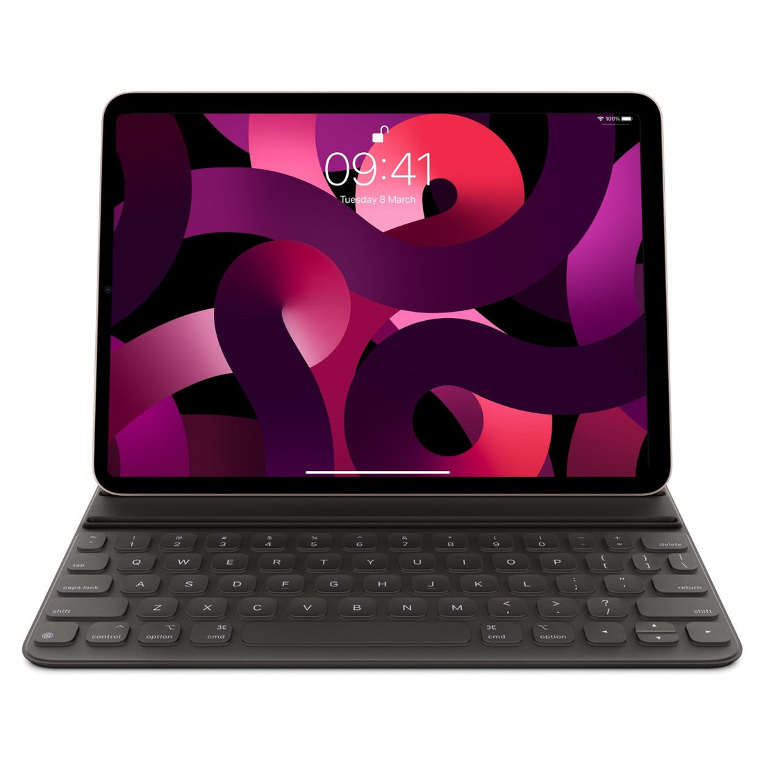 Husa Tastatura Apple Smart Folio Keyboard pt. iPad Pro 11’ (2022/2021/2020/2018) & Air 5 / 4 - MXNK2B/A British EN Originala Resigilat