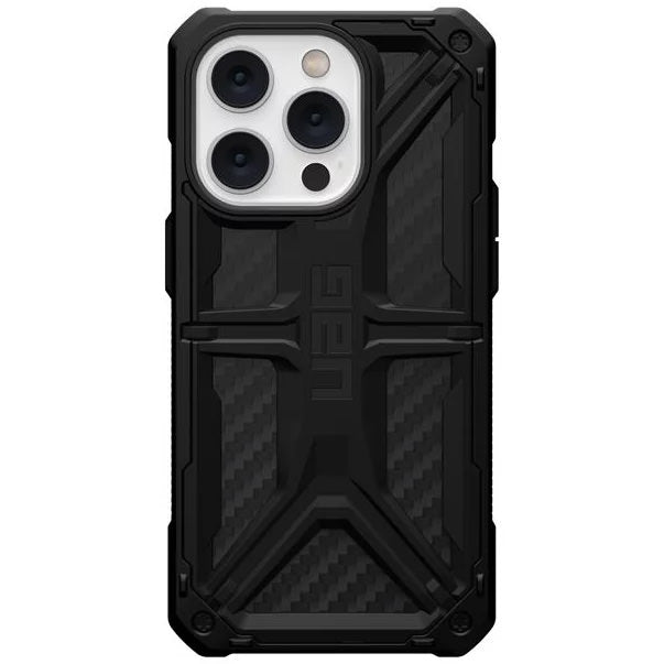 Husa Urban Armor Gear Monarch pt. iPhone 14 Pro Black Fibra de Carbon - 114034114242 - 840283901829 - 1