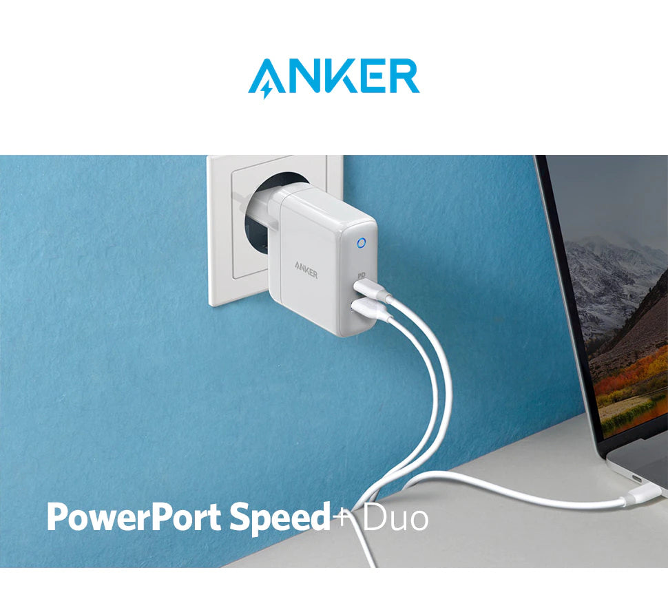 Incarcator Priza Anker PowerPort Speed + Duo 30 + 12 W - USB-C USB Power Delivery PowerIQ - A26223D1 - 0848061046526 - 2