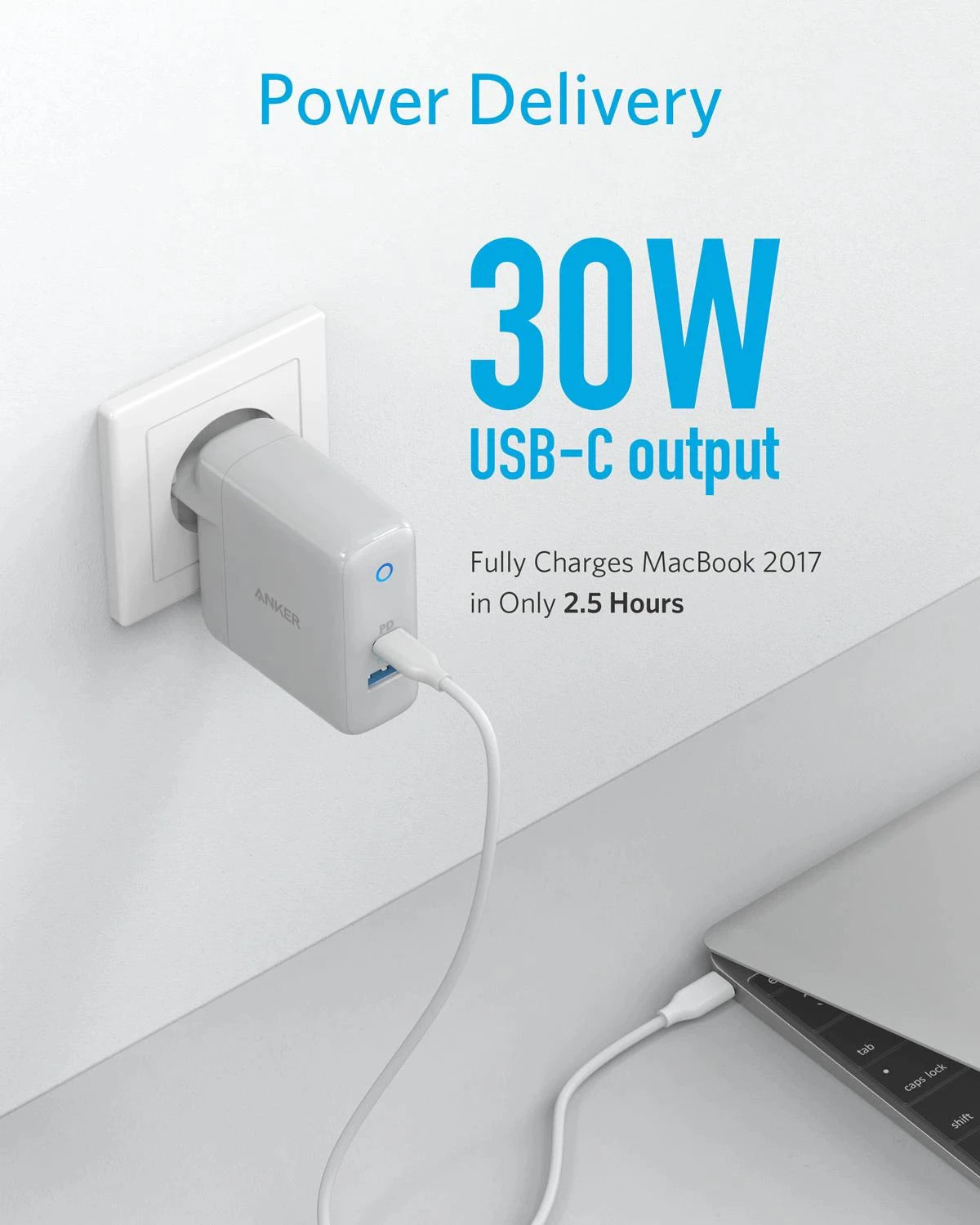 Incarcator Priza Anker PowerPort Speed + Duo 30 + 12 W - USB-C USB Power Delivery PowerIQ - A26223D1 - 0848061046526 - 3