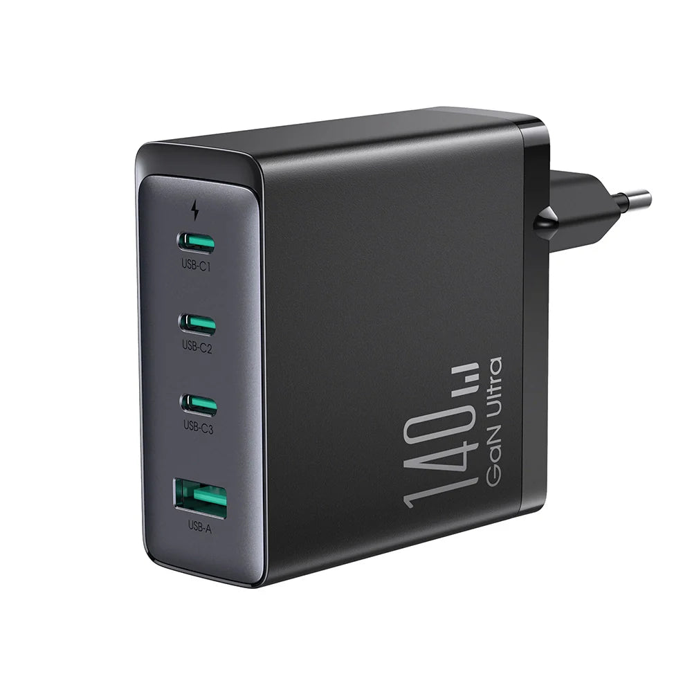 Incarcator Priza Joyroom 140 W JR-TCG05EU cu Cablu USB-C 240 - 3 x 1 USB QC 3.0 PD 3.1 AFC FCP SCP PPS - 6956116769796