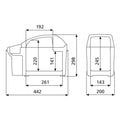 Lada Frigorifica & Incalzire Auto Dometic BordBar TB 08 - 12V DC litri Cotiera - 4015704255041 - 4