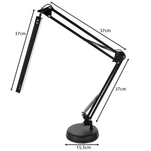 Lampa de birou LED Izoxis cu Brat Ajustabil 360° - 5.6W 3 Moduri & 10 Niveluri Luminozitate Protectie Ochi - 5904463314818 - 13